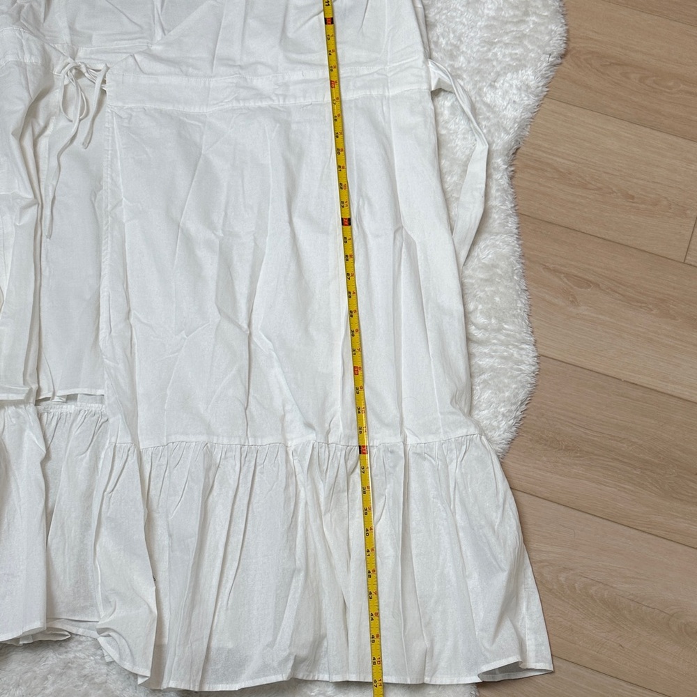 City Chic Ivory Tie-Waist wrap v neck Maxi Dress. Sz 16. New - Picture 10 of 13